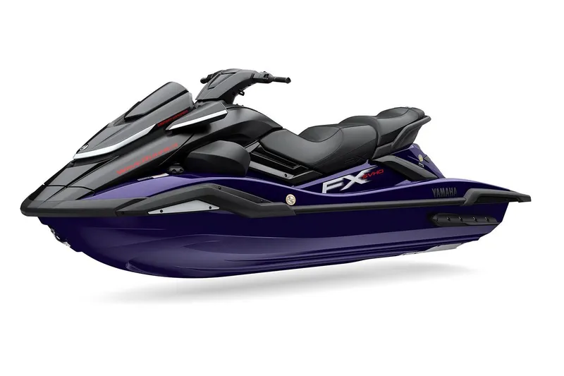 Slide: The Image of Manufacturer Provided Image: 2026 Yamaha WaveRunner FX SVHO, sleek design, black and purple color scheme. - 17