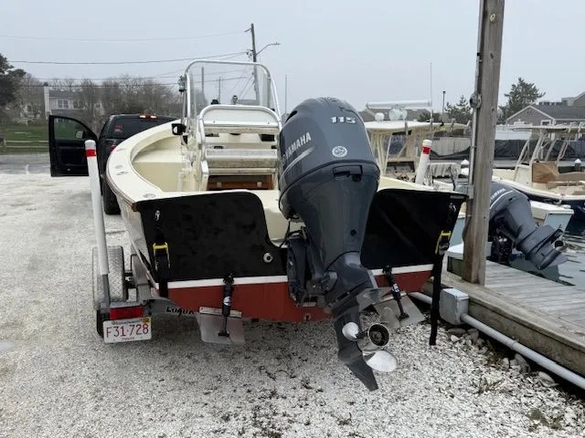 Slide: The Image of 2022 Roth Bilt 18 boat with Yamaha 115 outboard motor. - 2