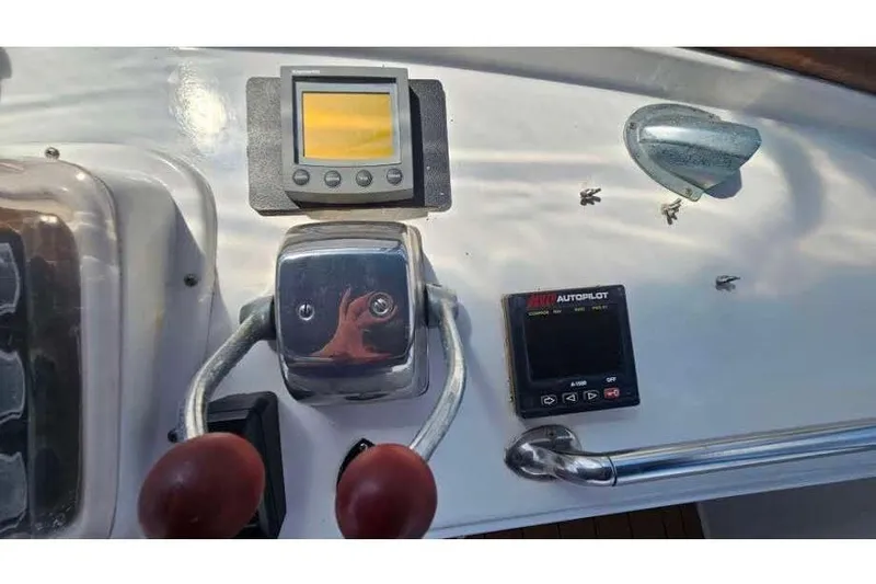 Slide: The Image of Control panel of the 1988 Overseas Monk 42 yacht. - 16