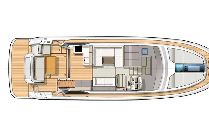 Slide: The Image of 2016 Beneteau Monte Carlo 5 yacht floor plan, showcasing spacious interior layout and design. - 45