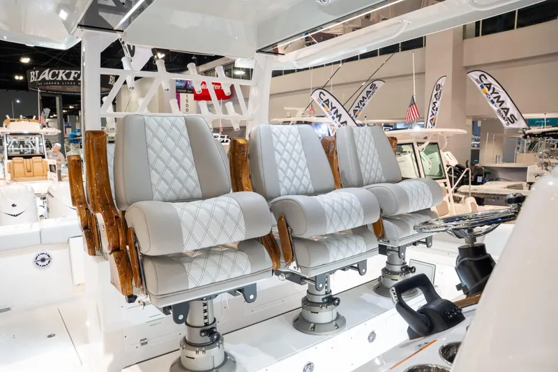 Slide: The Image of Luxurious seating in Caymas 401 DR boat, 2027 model. - 5