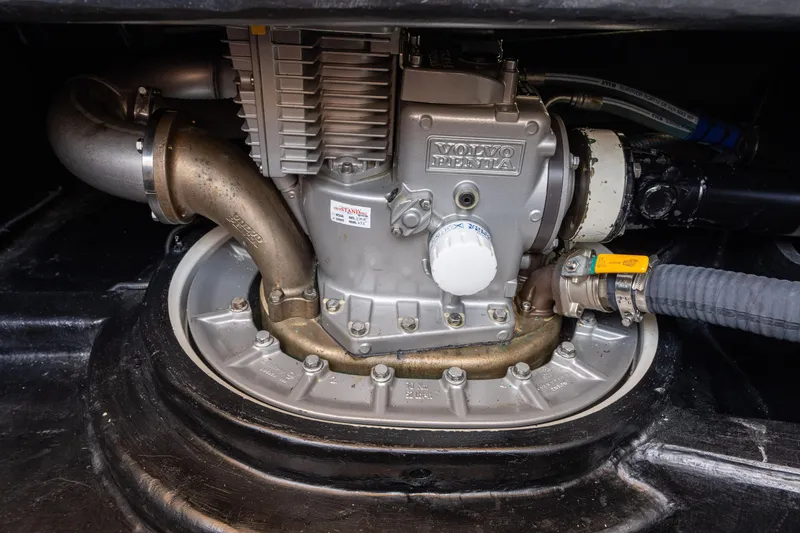 Slide: The Image of Engine compartment of a 2016 Palm Beach Motor Yachts PB50 with Volvo Penta components. - 71