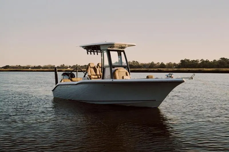 The Image of 2026 Key West 239 FSR boat on calm water at sunset. - 1