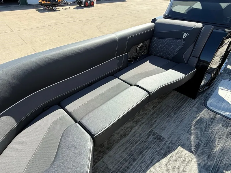 Slide: The Image of Luxurious seating in the 2024 Viaggio Diamante boat. - 15