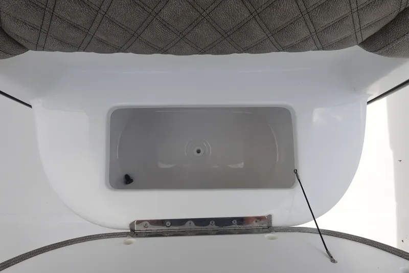 Slide: The Image of Interior view of 2026 Sea Hunt Ultra 245 SE boat compartment. - 27