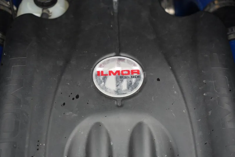 Slide: The Image of Close-up of Ilmor 6.2L GDI engine in 2022 MasterCraft XStar S boat. - 17