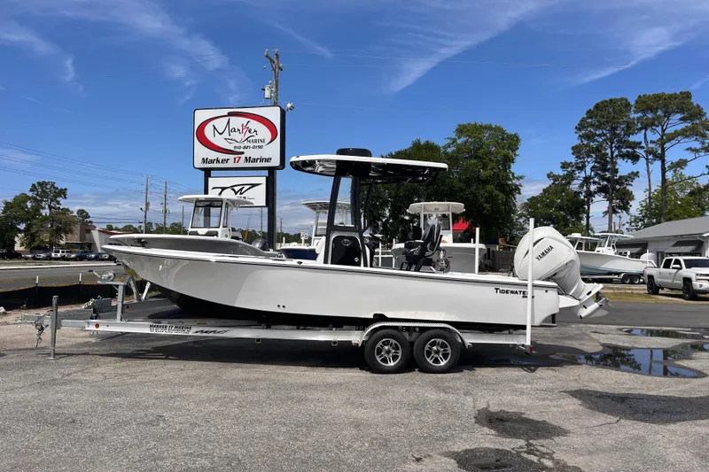 The Image of 2026 Tidewater 2300 Carolina Bay boat on trailer at Marker 17 Marine dealership. - 0