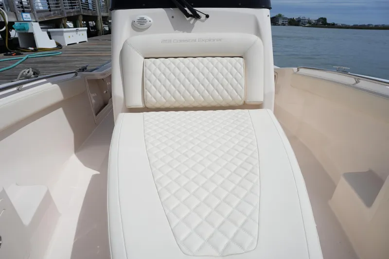 Slide: The Image of 2024 Grady-White 281 Coastal Explorer boat with luxurious quilted seating. - 34