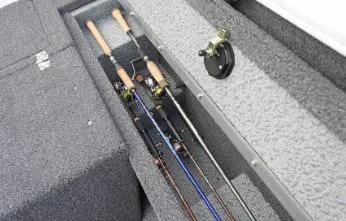 Slide: The Image of Fishing rod holder in Lund 2026 Z16XLD 1650 REBEL XL SPORT boat. - 3