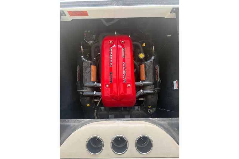 Slide: The Image of 2016 Axis A22 boat engine with red Monsoon cover. - 9