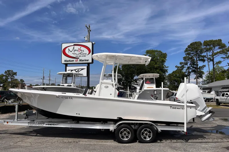 The Image of 2026 Tidewater 2300 Carolina Bay boat on trailer at Marker 17 Marine dealership. - 0