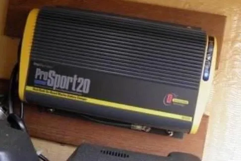 Slide: The Image of ProSport20 marine battery charger installed on a 1986 Cape Dory 26 sailboat. - 13