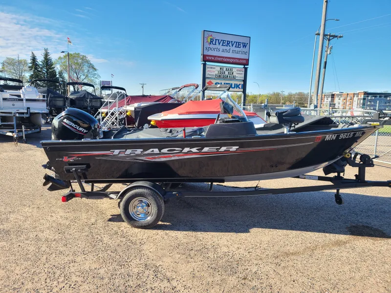 The Image of 2023 Tracker Pro Guide V16 SC boat with 75HP Mercury engine. - 1