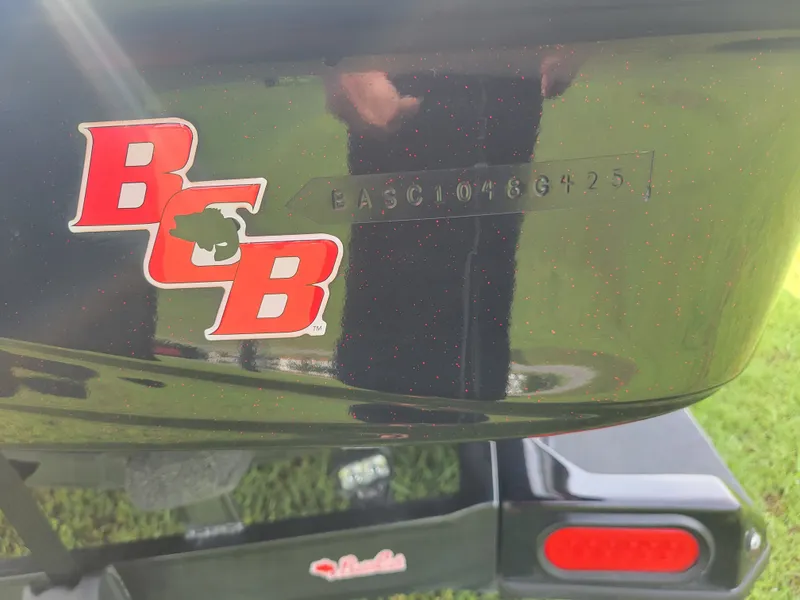 Slide: The Image of Bass Cat Jaguar 2025 with serial number and logo on black background. - 8