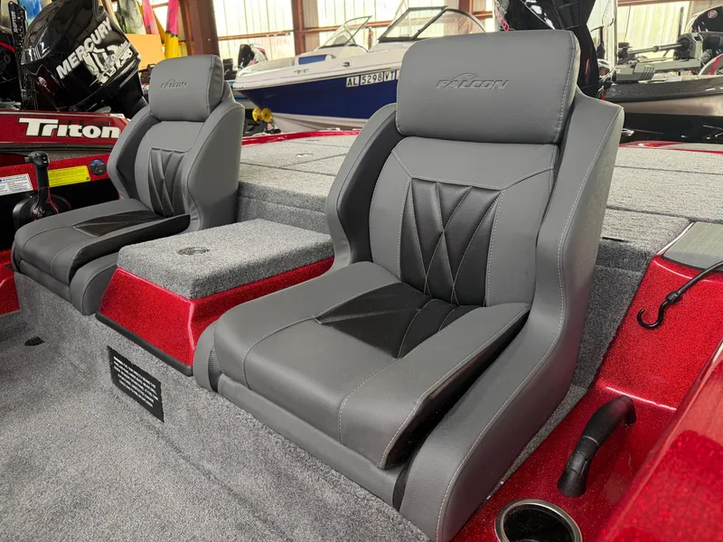 Slide: The Image of Falcon F195 2026 boat seats with modern design. - 12