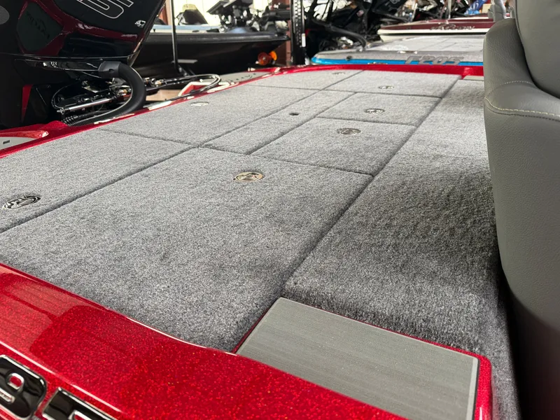 Slide: The Image of Falcon F195 2026 boat with gray carpeted deck. - 19