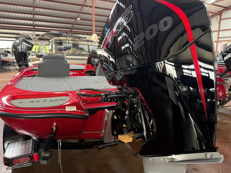 Slide: The Image of Red Falcon F195 boat from 2026 with powerful outboard motor. - 3