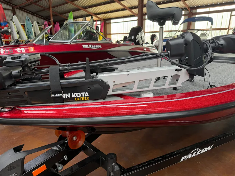 Slide: The Image of Falcon F195 boat 2026 with Minn Kota Ultrex motor. - 8