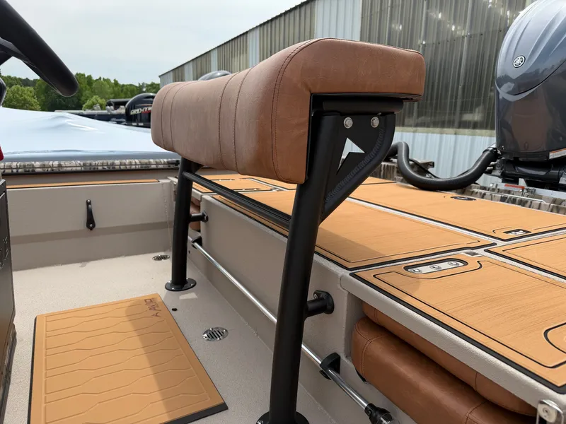 Slide: The Image of Interior of Avid 20CC Rogue 2026 with brown upholstery. - 10