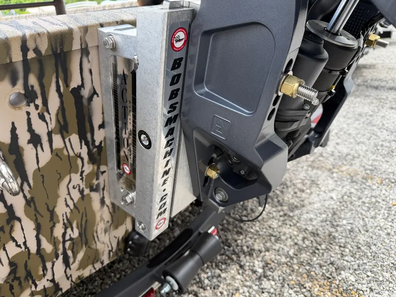 Slide: The Image of Close-up of Avid 20CC Rogue boat detail, year 2026. - 7