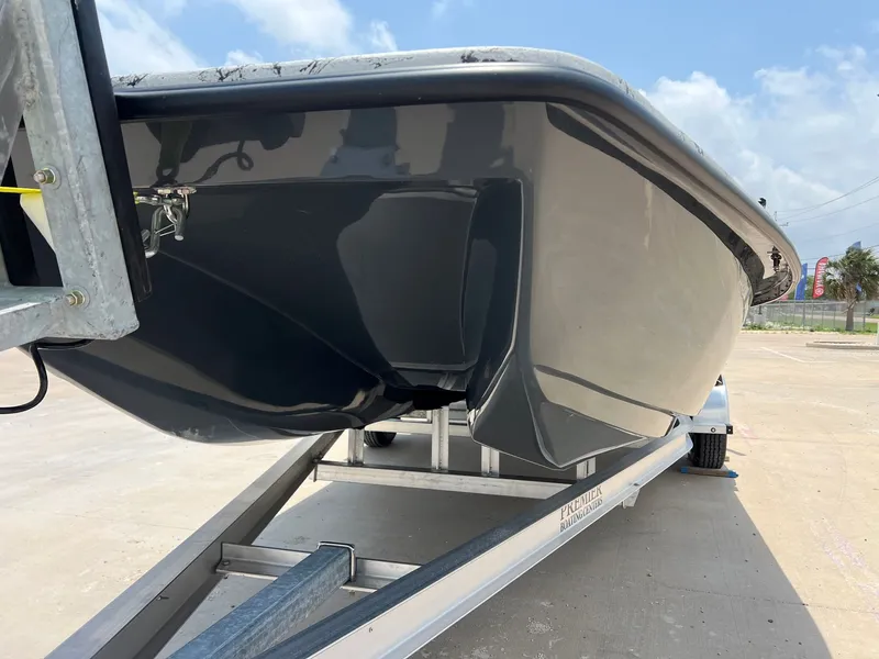 Slide: The Image of 2026 Shoalwater 20' Catamaran on trailer, side view. - 5