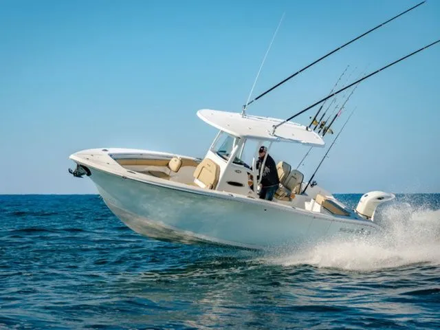 The Image of 2022 Sea Pro 259 Deep V Series boat on open sea. - 1