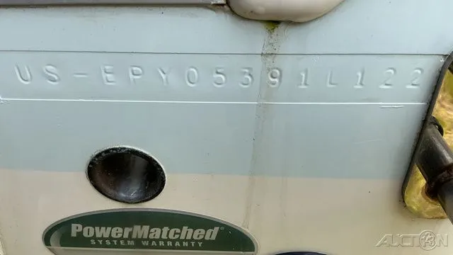 Slide: The Image of Serial number on World Cat 235 CC boat, year 2022. - 10