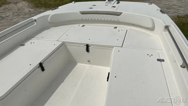 Slide: The Image of Interior view of 2022 World Cat 235 CC boat. - 5