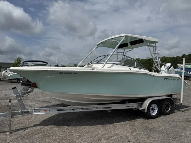 The Image of 2023 Key West 239 DFS boat on trailer, side view. - 1