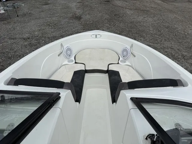 Slide: The Image of Interior view of a 2018 Tahoe 550 TS boat with speakers. - 7