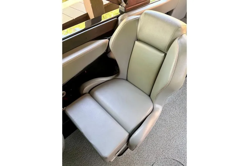 Slide: The Image of 2023 MasterCraft NXT20 boat seat with gray upholstery and ergonomic design. - 41