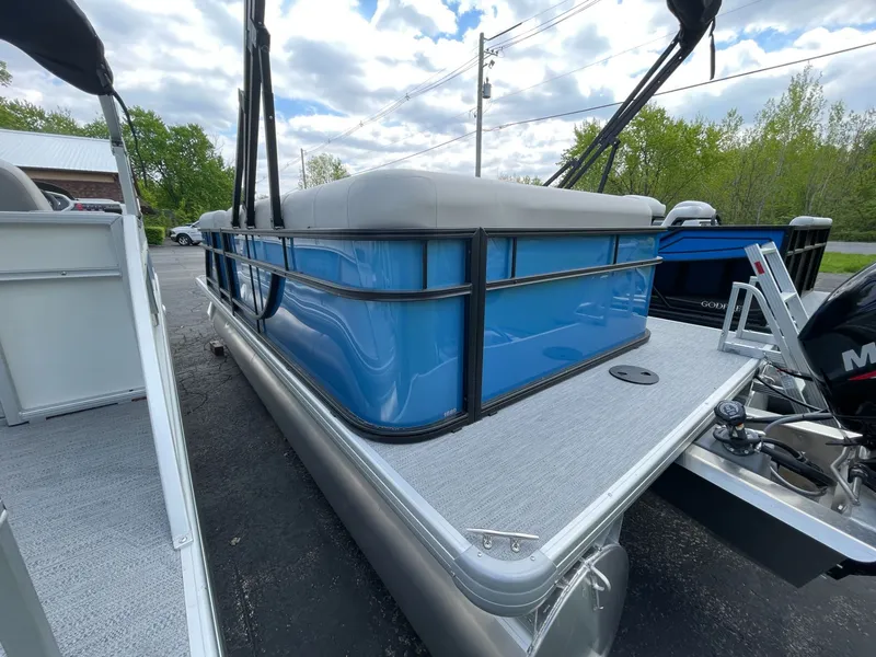 Slide: The Image of 2026 Godfrey EX 1880CX CRUISE pontoon boat on parking lot. - 11