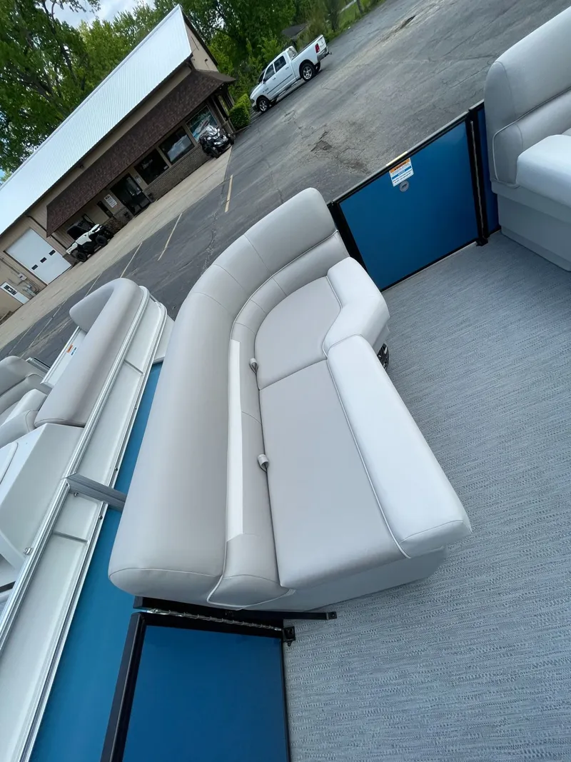 Slide: The Image of Interior of 2026 Godfrey EX 1880CX CRUISE with gray seating. - 26