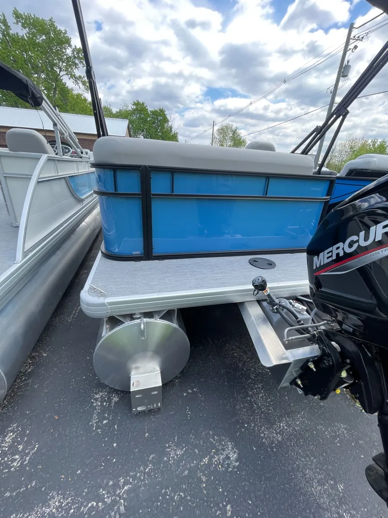 Slide: The Image of 2026 Godfrey EX 1880CX Cruise pontoon boat with Mercury engine. - 9