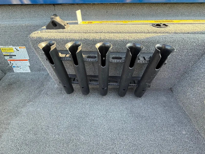 Slide: The Image of Rod holders on 2009 Alumacraft Pro 175 boat. - 17