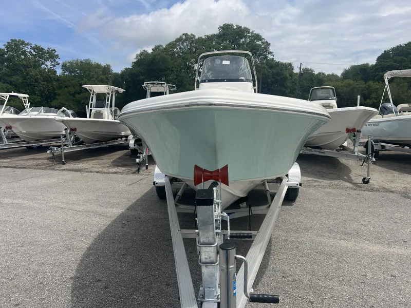 Slide: The Image of 2026 Key West 189 FS boat on trailer outdoors. - 5