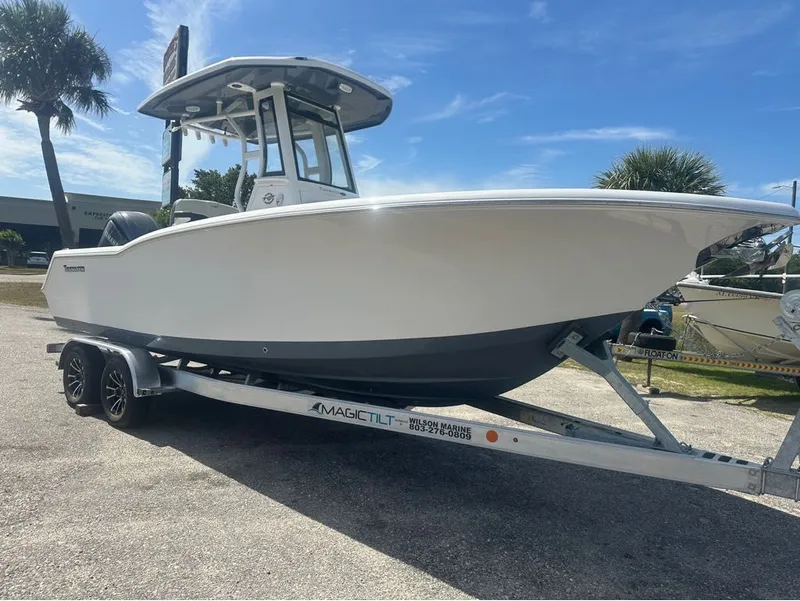 The Image of 2025 Tidewater 232 CC Adventure on trailer, side view. - 1