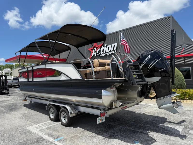 Slide: The Image of 2023 Barletta Lusso 25UE pontoon boat at Action Water Sports. - 8