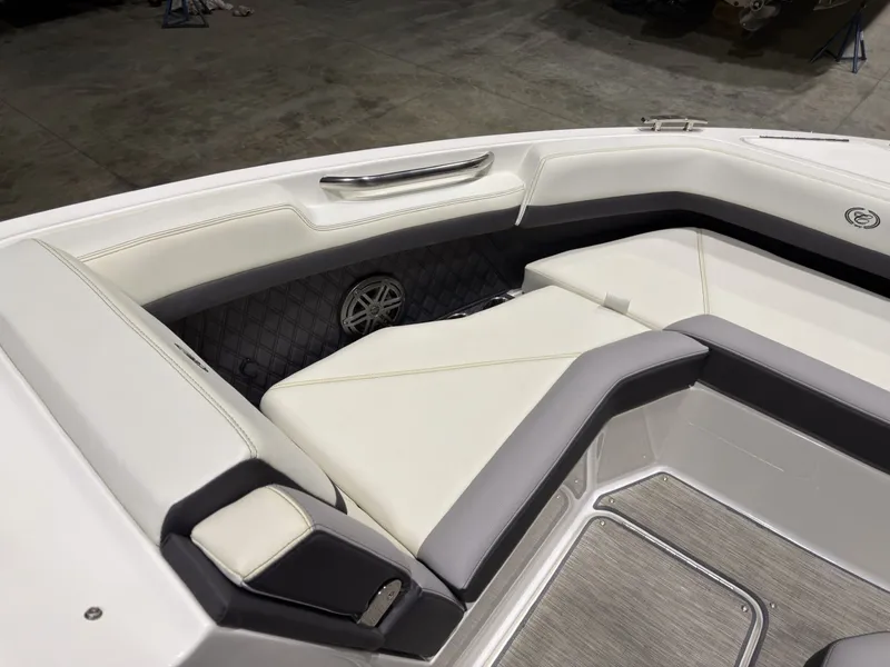 Slide: The Image of Interior of 2022 Cobalt R6 featuring luxurious white seating. - 42
