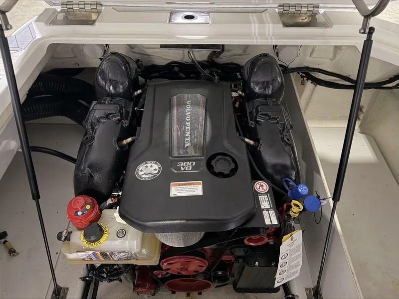 Slide: The Image of Volvo Penta 380 V8 engine in 2022 Cobalt R6 boat. - 48