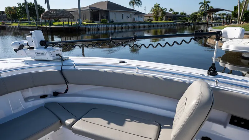 Slide: The Image of 2024 Sportsman Open 322 Center Console by the water. - 35