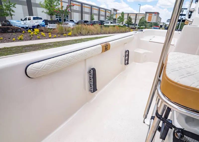 Slide: The Image of Interior view of the 2026 Carolina Skiff 17 LS boat. - 15