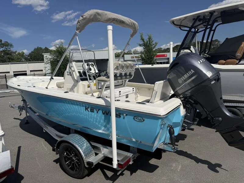 Slide: The Image of 2026 Key West 188 Bay Reef boat with Yamaha engine. - 4
