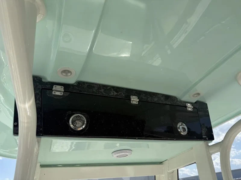 Slide: The Image of Interior view of Key West 239 FSR 2026 boat deck. - 16