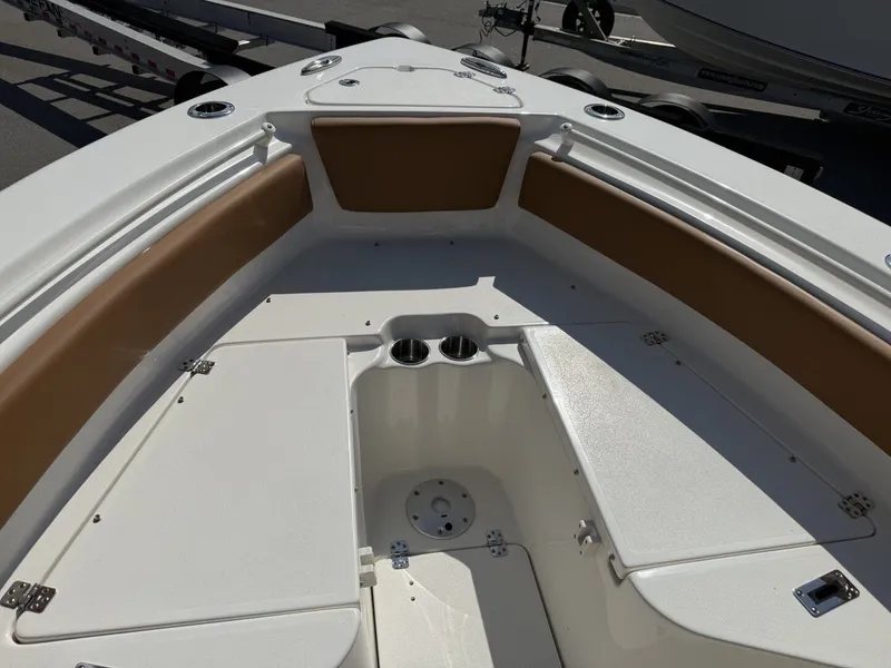 Slide: The Image of Interior view of Key West 239 FSR boat, model year 2026. - 20