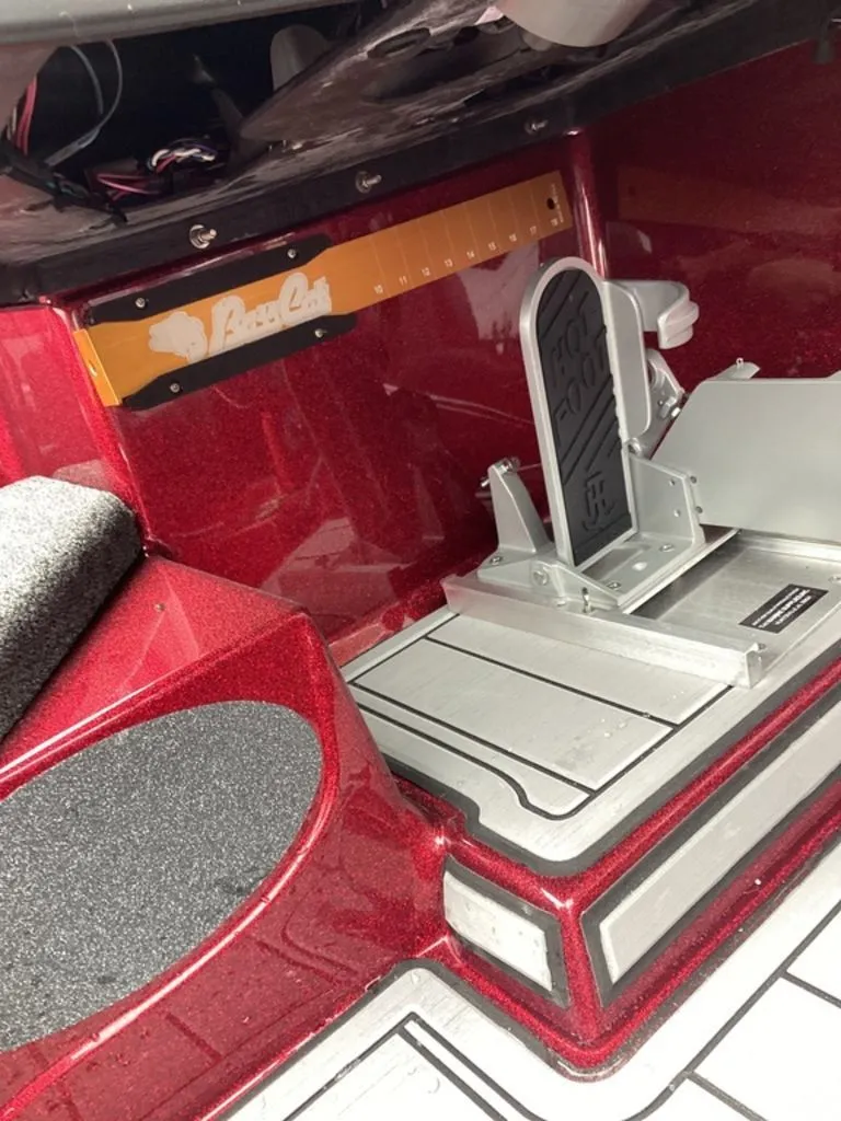 Slide: The Image of Interior of 2026 Bass Cat Eyra SP with pedal and ruler. - 35
