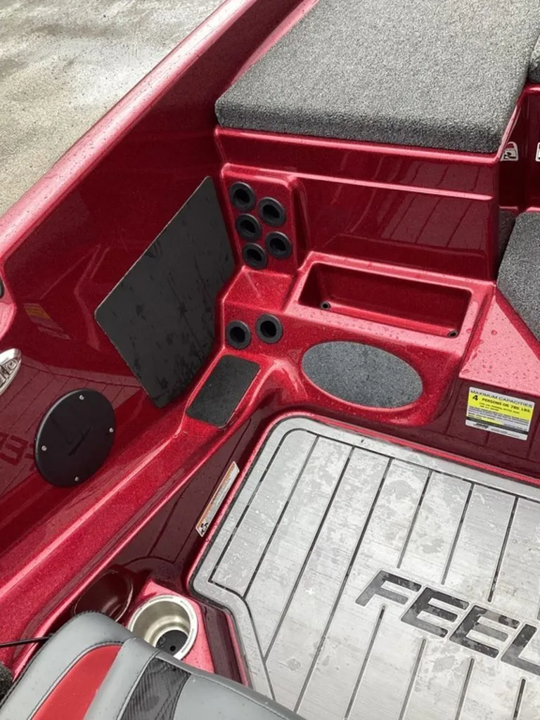 Slide: The Image of Interior of 2026 Bass Cat Eyra SP with red accents. - 40