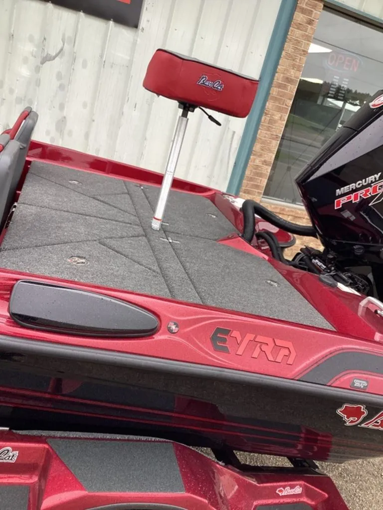 Slide: The Image of 2026 Bass Cat Eyra SP boat with Mercury Pro engine. - 7