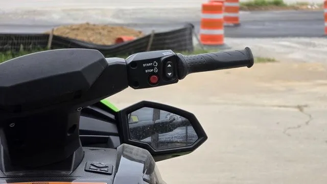 Slide: The Image of Handlebar of a 2021 Yamaha WaveRunner VX1800B-WB with start-stop button. - 11