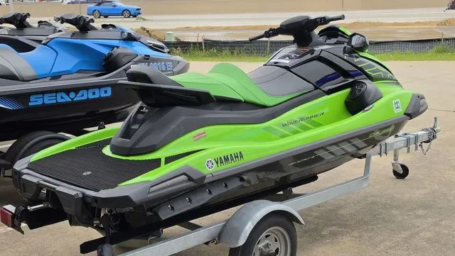 Slide: The Image of Green 2021 Yamaha WaveRunner VX1800B-WB on trailer. - 8